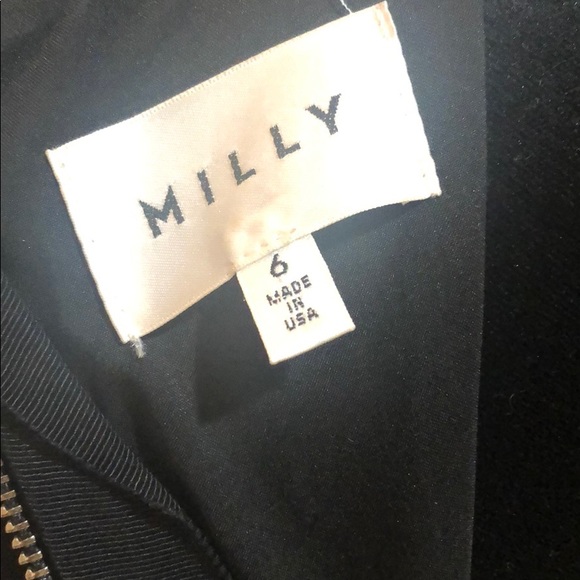 Milly brand, Black sleeveless zip up dress - Picture 4 of 5